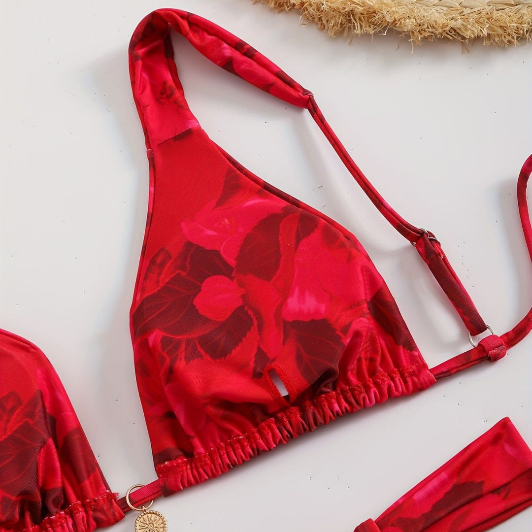 Damen Triangel-Bikini mit komfortablen verstellbaren Trägern R&B