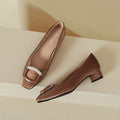 Damen Elegante Ballerinas mit modischem Schmuckdetail