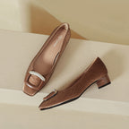 Damen Elegante Ballerinas mit modischem Schmuckdetail