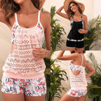 Damen luftiger Tankini mit hohem Bund R&B