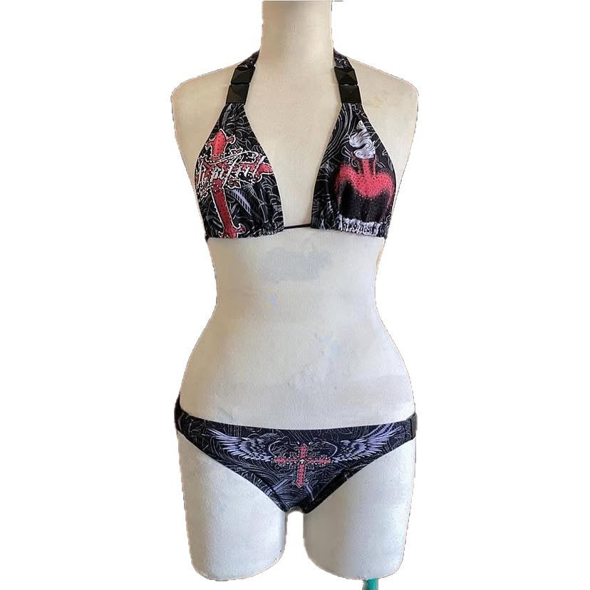 Damen Designer-Bikini mit kreativem Grafiken R&B