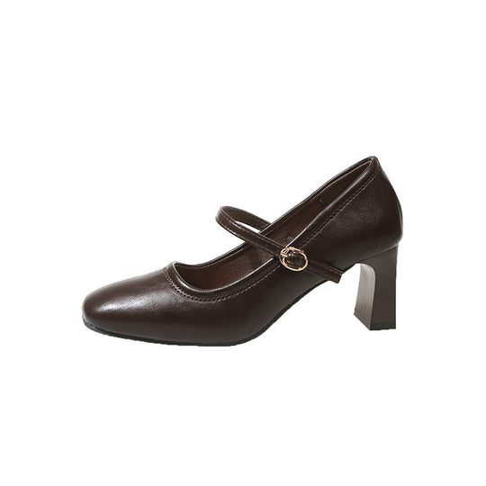 Damen Pumps mit elegantem Absatz und Riemen R&B