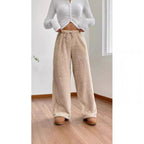 Damen Plüschstoff Freizeithose R&B