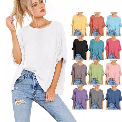 Damen lässiges Oversized T-Shirt R&B