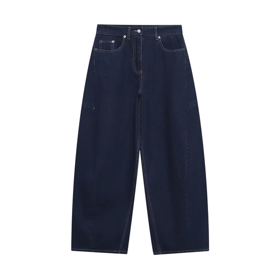 Damen weite Jeans im modernen Schnitt mit angesagten Cargo-Taschen R&B