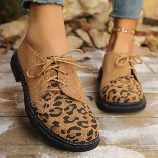 Damen bequeme Schnürschuhe mit trendy Wildleder-Optik R&B
