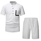 Herren Freizeitset mit modernem Stehkragen und sportlichem Design
