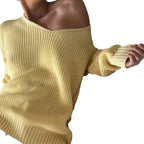 Damen oversized Strickpullover R&B