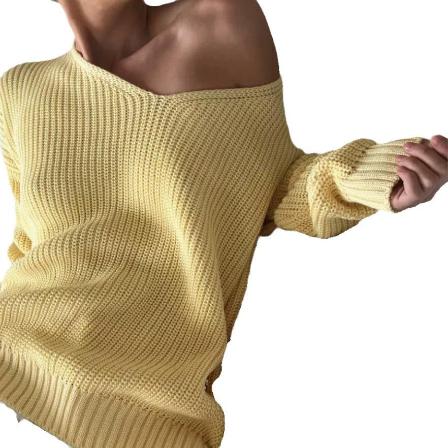 Damen oversized Strickpullover R&B