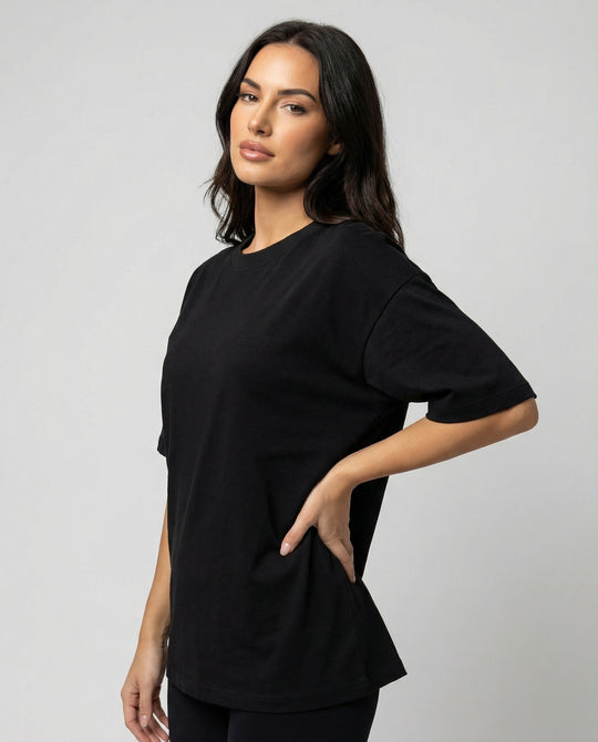 Damen Kurzarm T-Shirt Slim Fit Baumwolle Sommer Oberteil