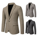 Herren eleganter Blazer mit feinem Karomuster