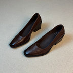 Damen elegante Pumps mit komfortablem Blockabsatz R&B