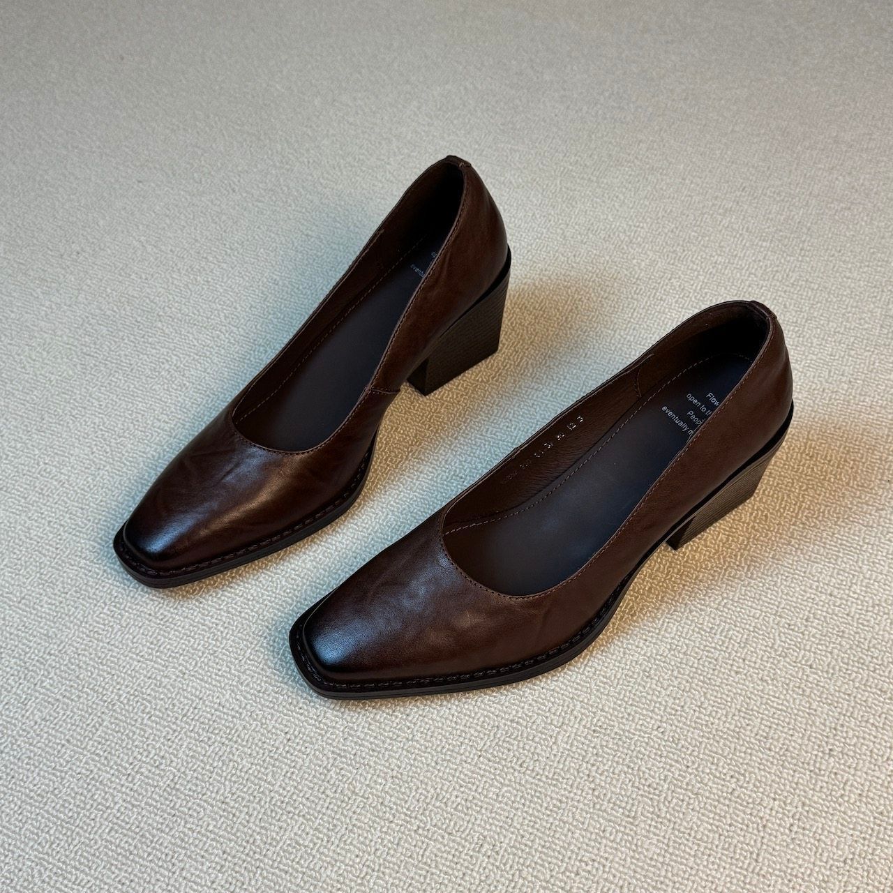 Damen elegante Pumps mit komfortablem Blockabsatz R&B