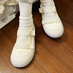 Damen Bequeme Plateau-Sneaker mit verstellbarem Klettverschluss R&B