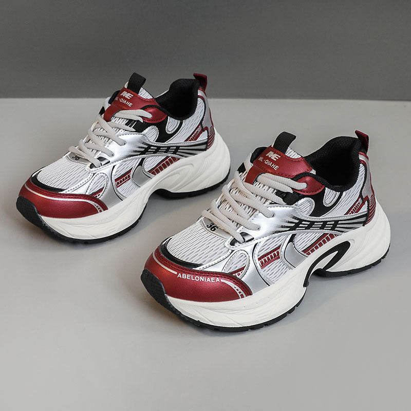 Damen Sportliche Sneaker mit atmungsaktivem Netz-Material und stoßdämpfender Sohle R&B