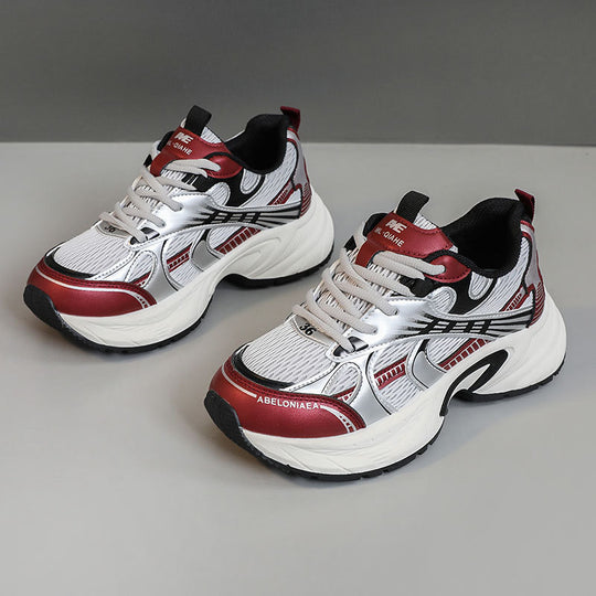 Damen Sportliche Sneaker mit atmungsaktivem Netz-Material und stoßdämpfender Sohle R&B