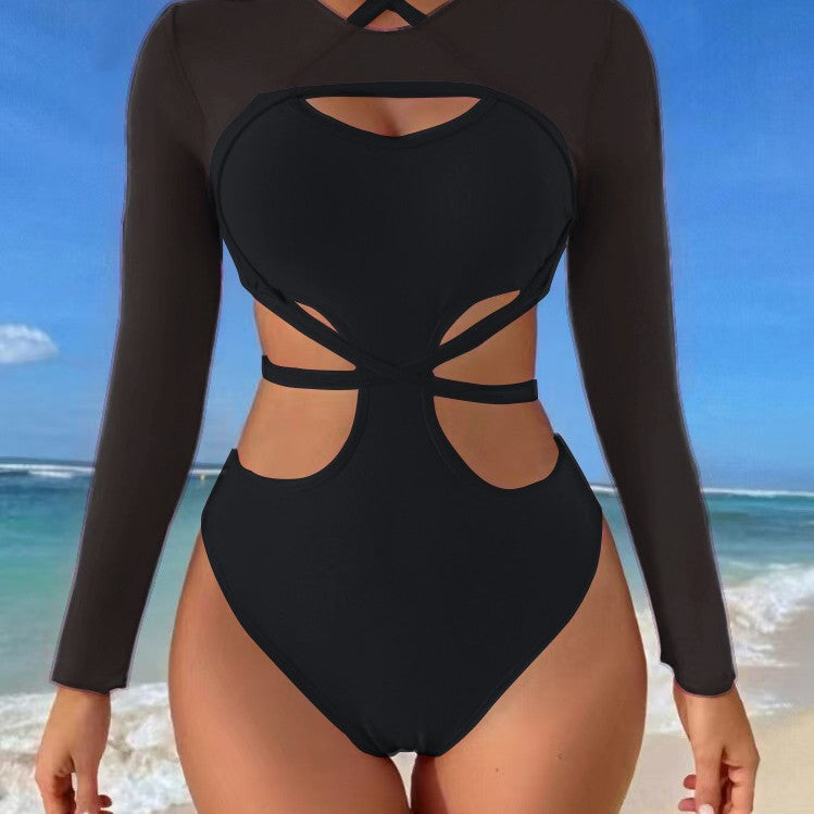 Damen Bikini-Set mit transparentem Oberteil und innovativem Schnitt R&B