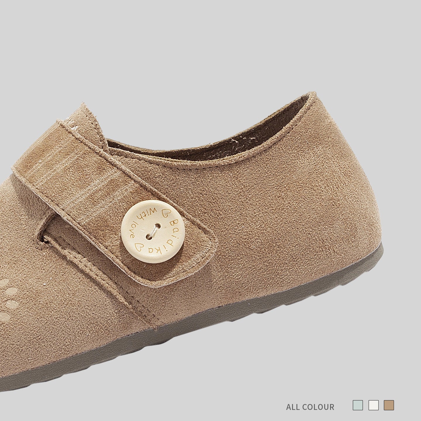 Damen Komfortable Slipper mit modischem Riemen und weicher Sohle