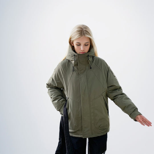 Damen isolierte Funktionsjacke mit hohem Kragen und strategischen Taschen R&B