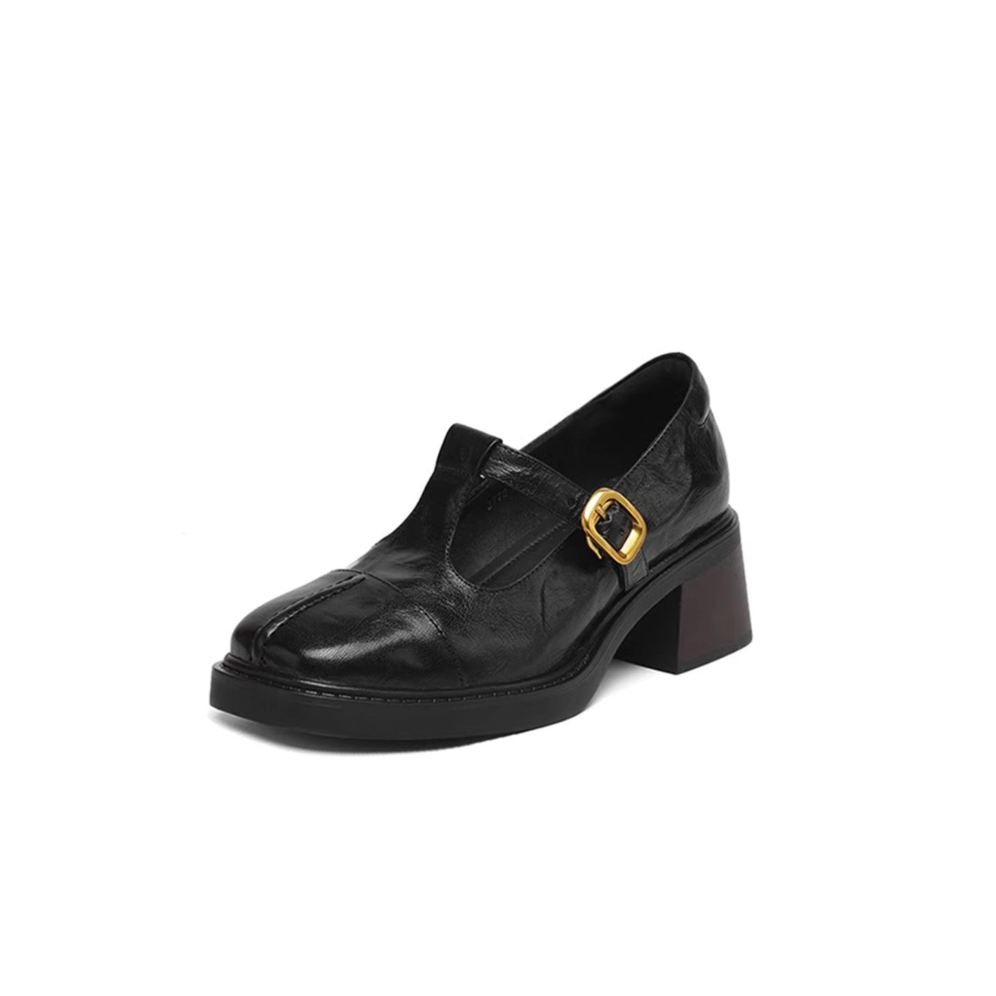 Damen Elegante Ballerinas mit modischer Schnallenverzierung R&B