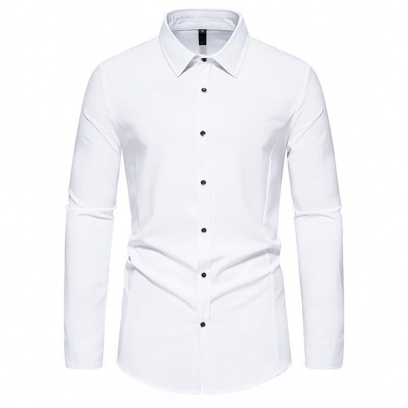 Herren modisches Langarmhemd mit elegantem Schnitt R&B