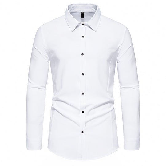 Herren modisches Langarmhemd mit elegantem Schnitt R&B