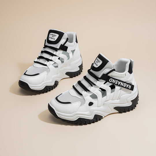 Damen Sportliche High-Top Sneakers mit atmungsaktiver Mesh-Oberfläche und stabiler Sohle R&B
