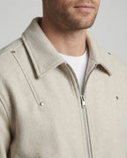 Unisex Kurzjacke American Style Woll-Optik für Freizeit und Alltag