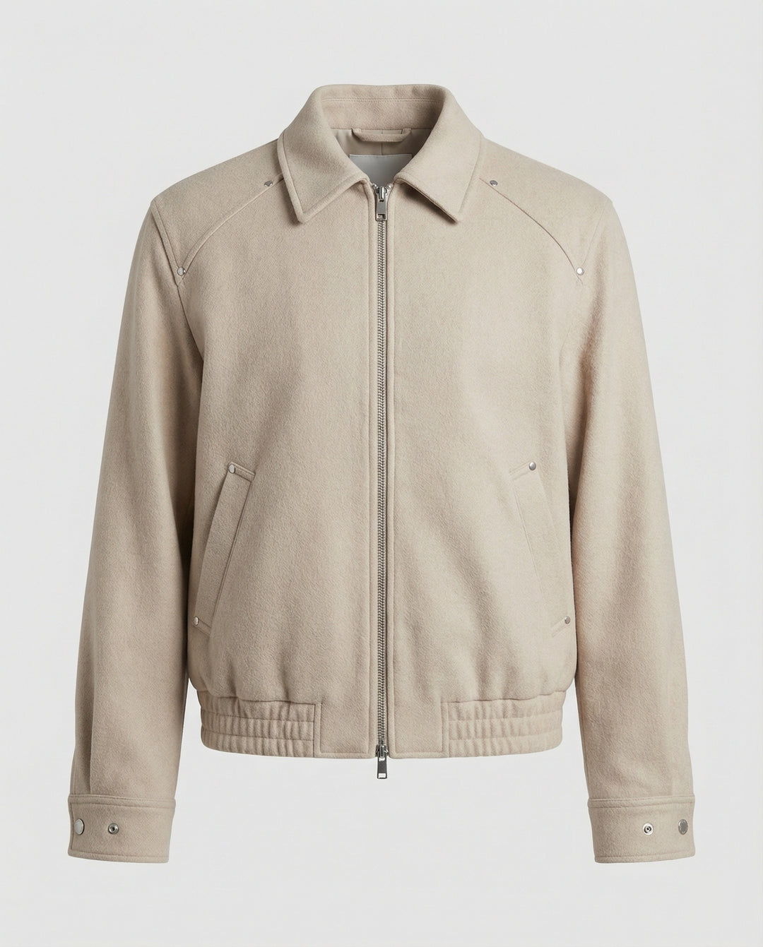 Unisex Kurzjacke American Style Woll-Optik für Freizeit und Alltag