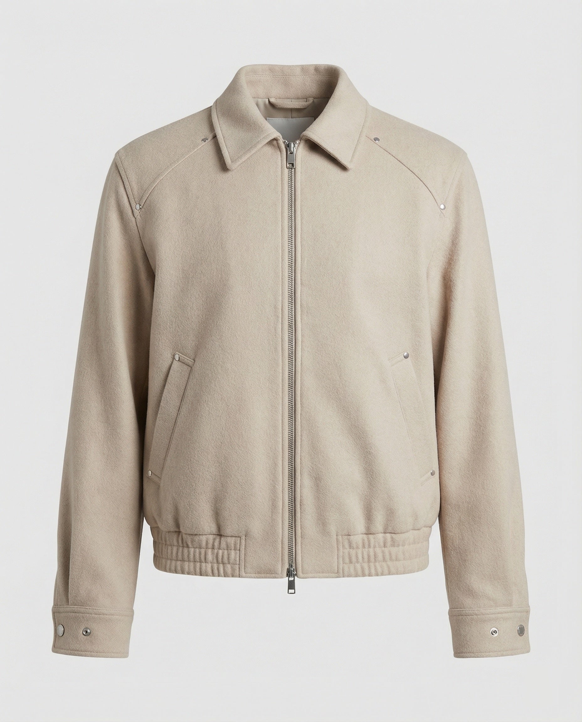 Unisex Kurzjacke American Style Woll-Optik für Freizeit und Alltag
