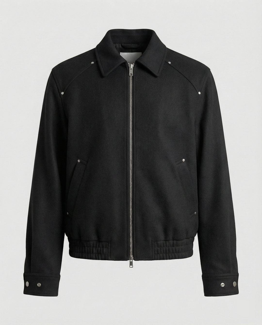 Unisex Kurzjacke American Style Woll-Optik für Freizeit und Alltag