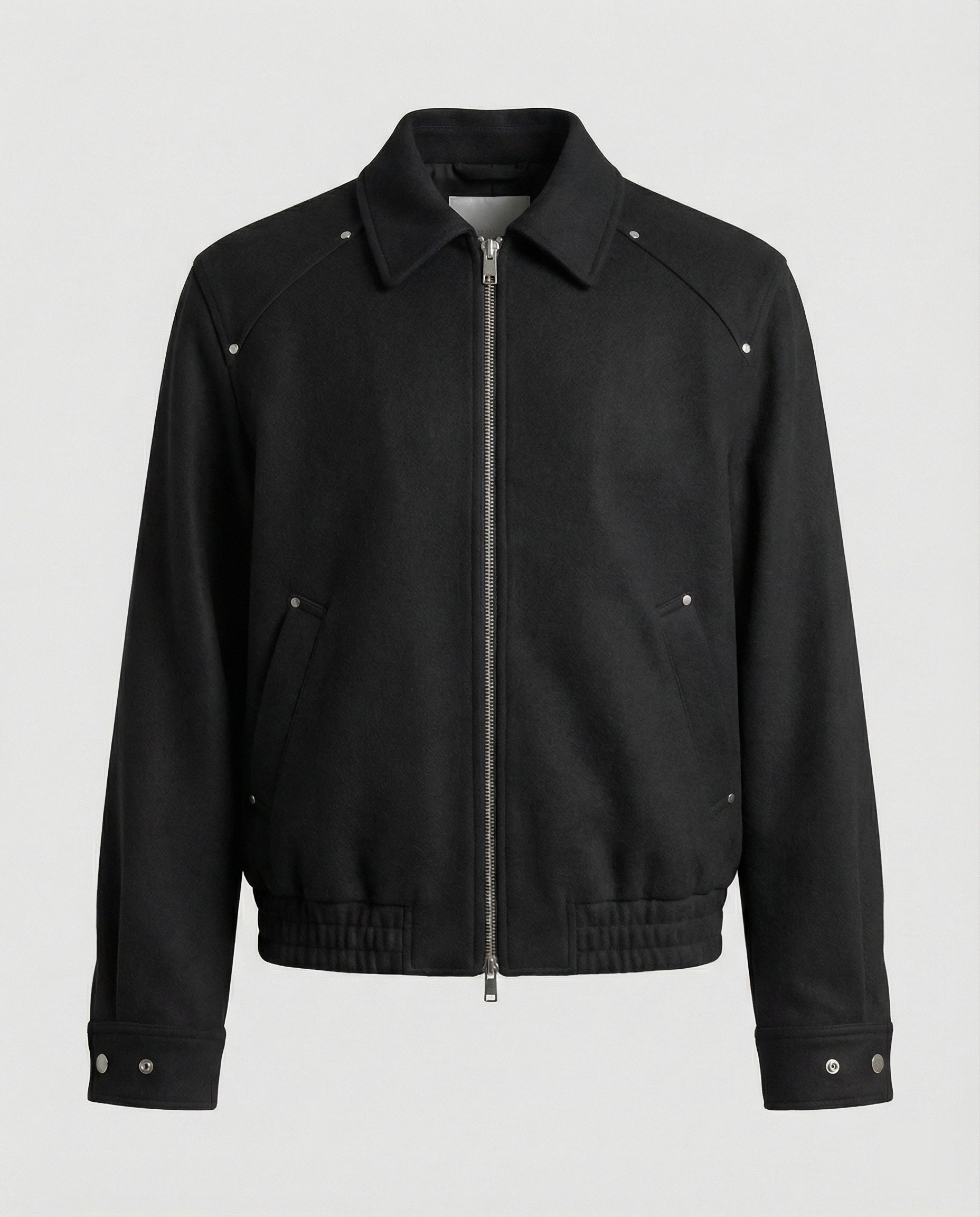Unisex Kurzjacke American Style Woll-Optik für Freizeit und Alltag