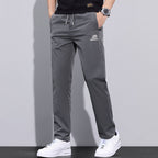 Herren Sportliche Freizeithose mit verstellbarem Kordelzug und seitlichen Reißverschlusstaschen R&B