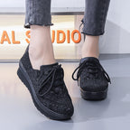 Damen Freizeit-Sneaker mit modernem geflochtenem Design und komfortabler Sohle