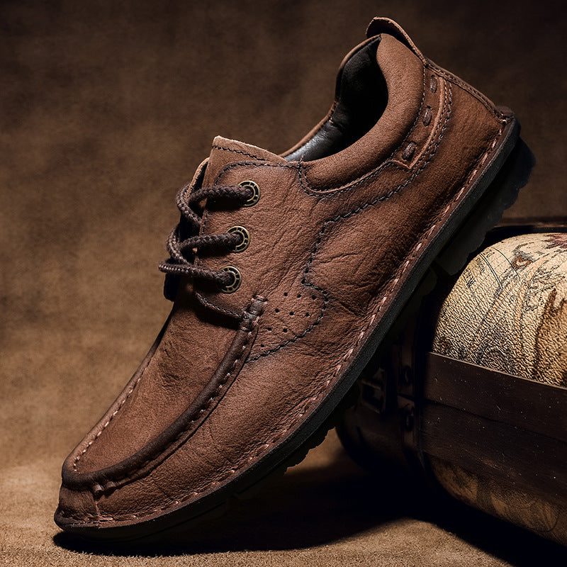 Herren Premium Mokassins mit hochwertigem Leder und rutschfester Sohle R&B