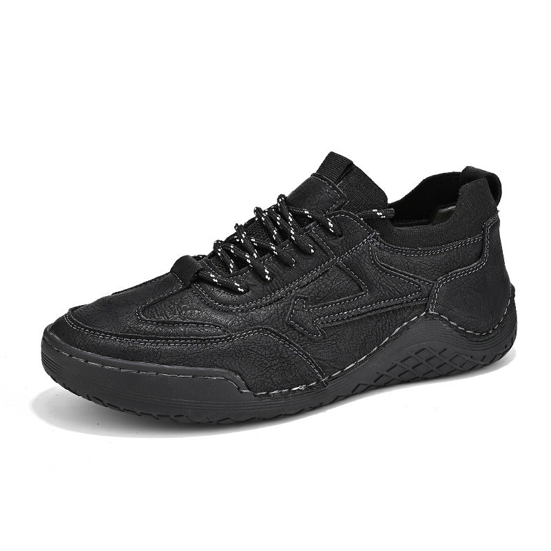 Herren Sportliche Leder Sneakers mit atmungsaktiver Sohle R&B