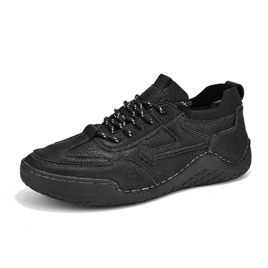 Herren Sportliche Leder Sneakers mit atmungsaktiver Sohle R&B