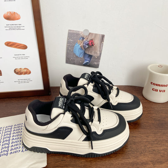 Damen Modische Sneakers mit innovativer dicker Sohle und atmungsaktivem Obermaterial R&B