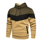 Herren Sportlicher Kapuzenpullover mit modernem Farbblockdesign und atmungsaktiven Eigenschaften R&B