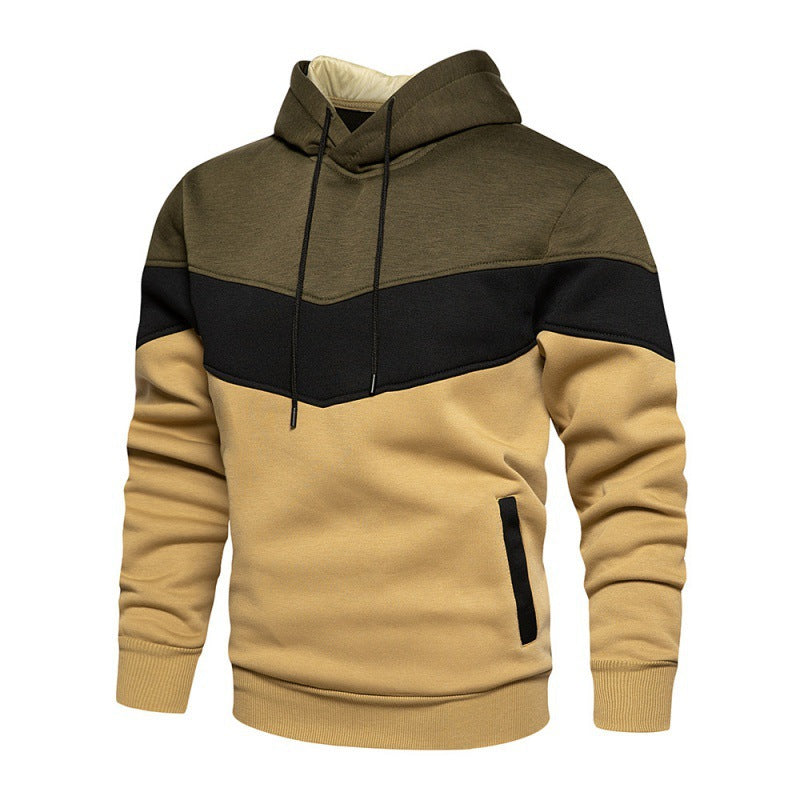 Herren Sportlicher Kapuzenpullover mit modernem Farbblockdesign und atmungsaktiven Eigenschaften R&B
