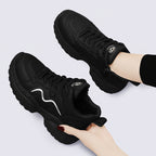 Damen Sportliche Sneakers mit Reißverschluss und dämpfender Sohle R&B