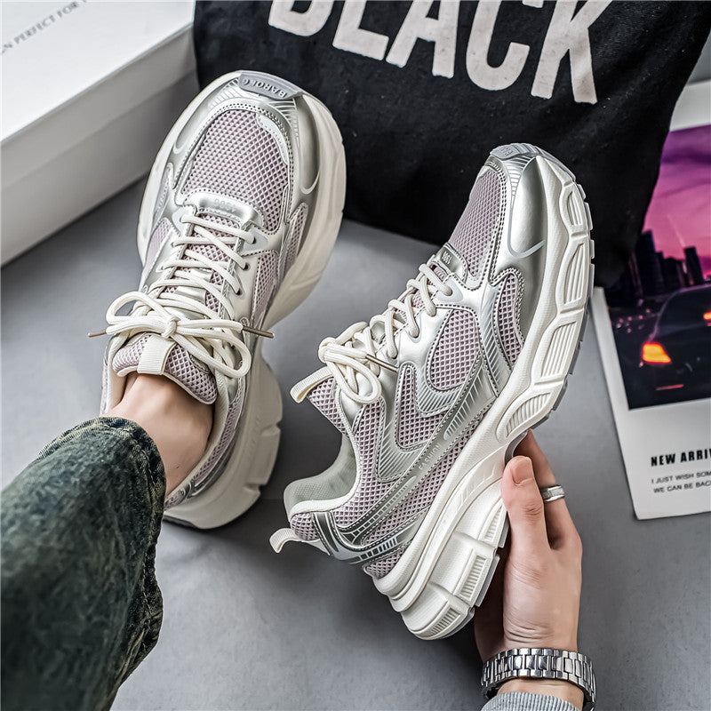 Damen Sportliche Trend-Sneaker mit atmungsaktivem Mesh-Obermaterial und dämpfendem Sohlenprofil R&B