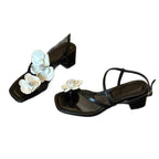 Damen Elegante Sandalen mit modischem Blütenakzent R&B