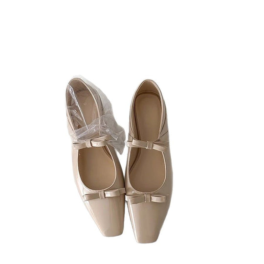 Damen Ballerina-Schuhe mit luxuriösem Schleifenakzent und spitz zulaufendem Design R&B