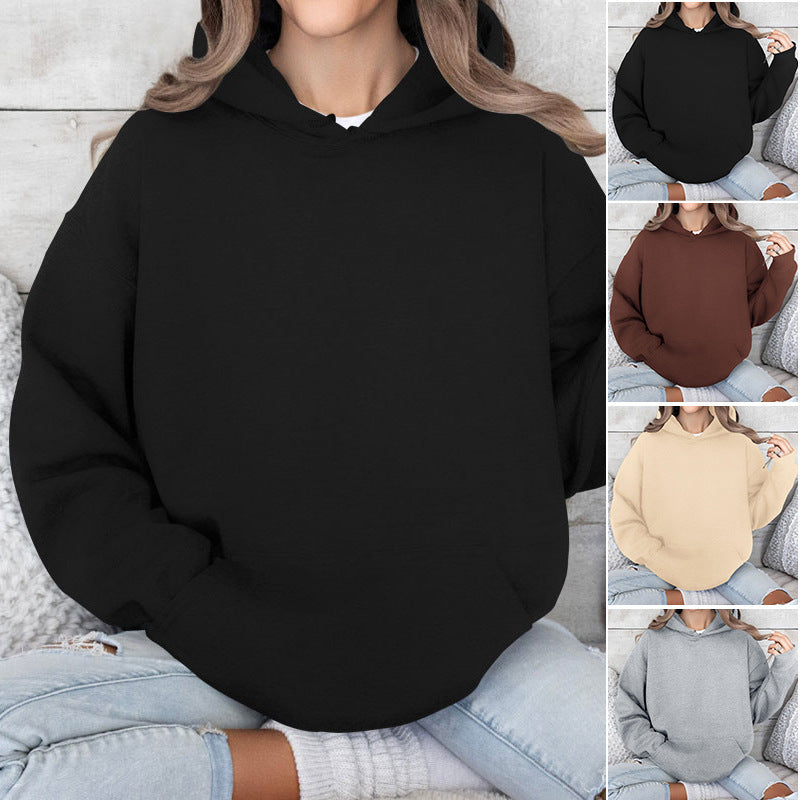 Damen Oversized Kapuzenpullover aus hochwertiger Baumwolle R&B