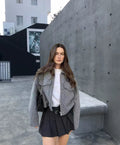 Damen Modische Jacke aus hochwertigem Material mit strukturiertem Schnitt R&B