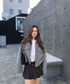 Damen Modische Jacke aus hochwertigem Material mit strukturiertem Schnitt R&B