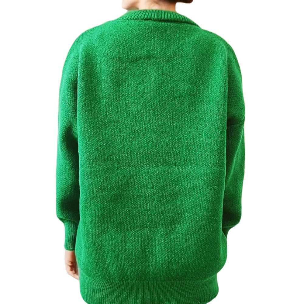Damen Weihnachts-Pullover mit 3D-Elementen und festlichen Applikationen R&B