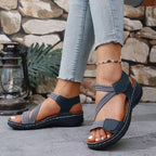 Damen sportive Zehentrenner-Sandalen mit ergonomischem Design und verstellbarem Riemen R&B
