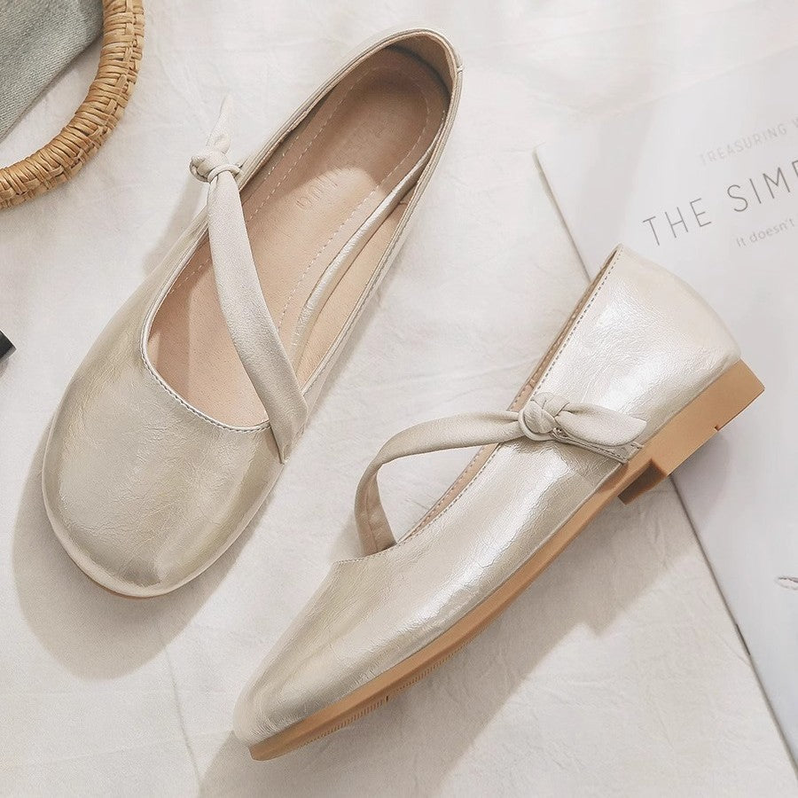 Damen elegante Ballerinas mit modischem Schleifendetail und komfortabler Innensohle R&B